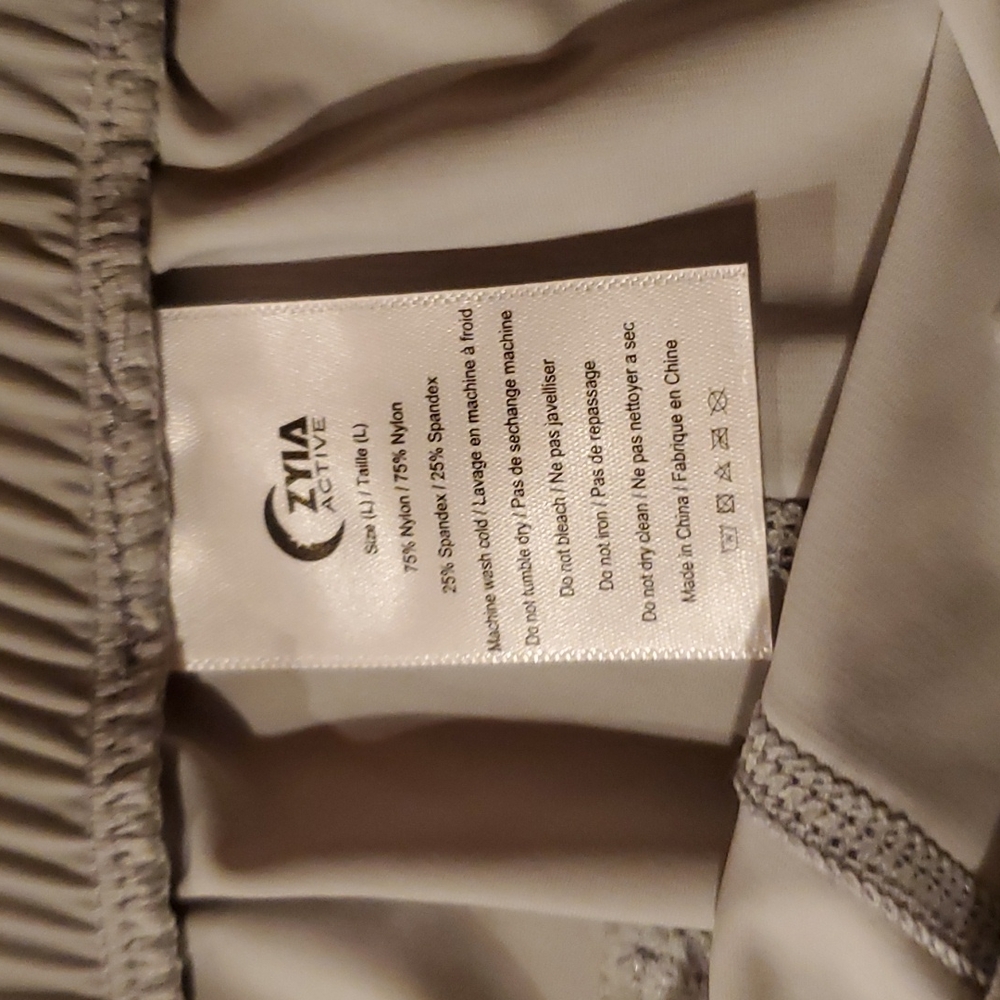 Zyia Everywhere Zipper Jogger Grey Large
